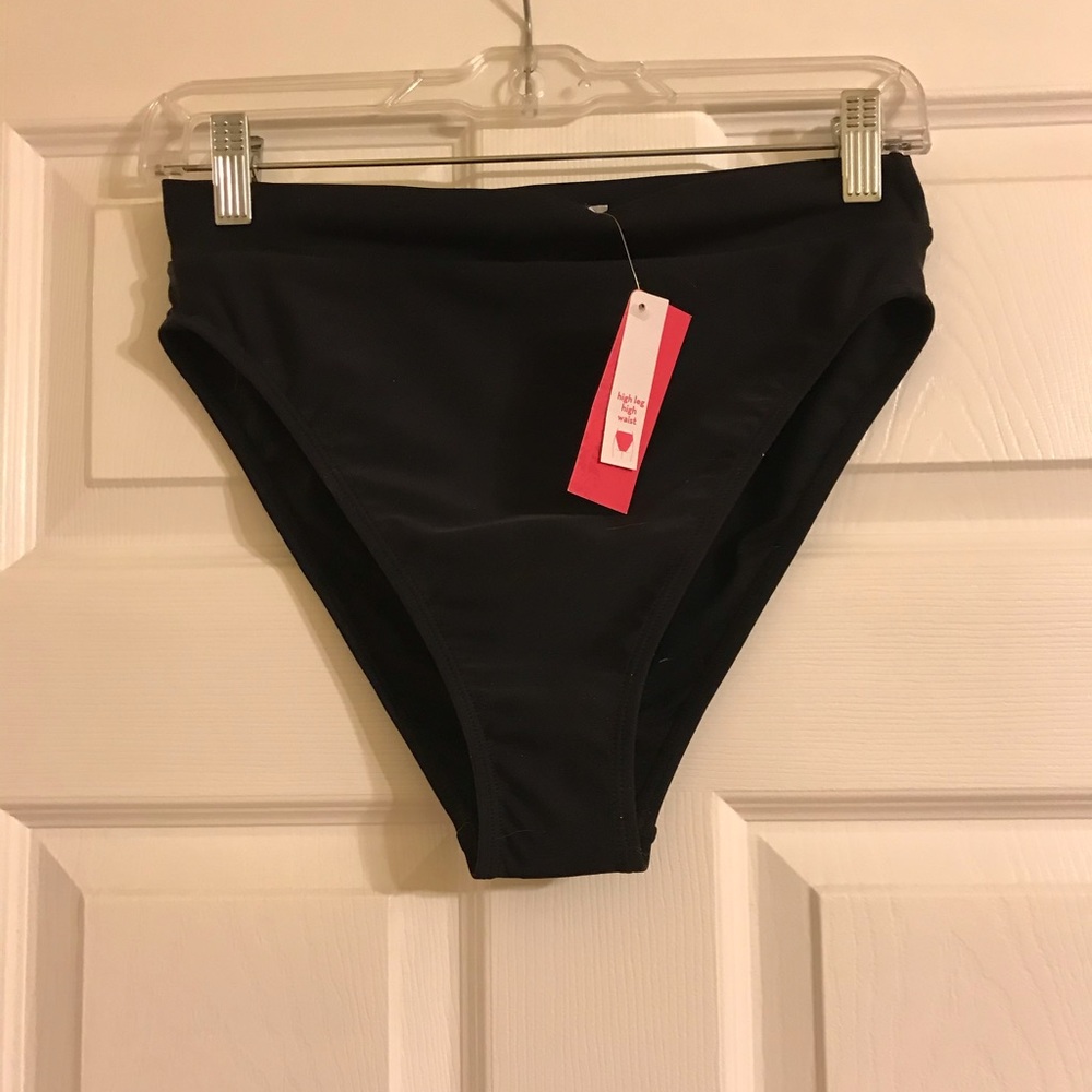 Brand New Black High Waisted Bikini Bottom